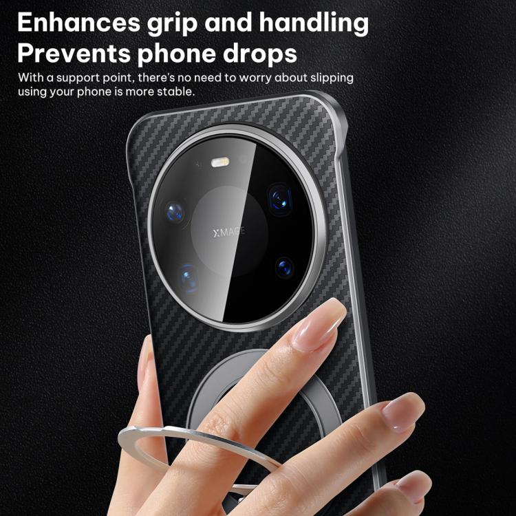 For Huawei Mate 80 Pro Max SULADA Kevlar Texture MagSafe Magnetic Holder Phone Case