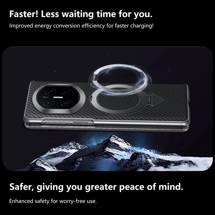 For Huawei Mate X7 SULADA Kevlar Texture MagSafe Magnetic Holder Phone Case