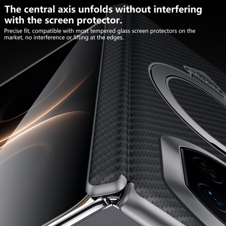 For Huawei Mate X7 SULADA Kevlar Texture MagSafe Magnetic Holder Phone Case