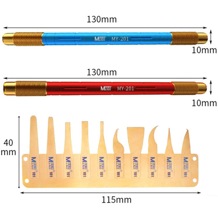 MaAnt MY-101 Ultra Thin Stainless Steel Remove Glue Blade Set