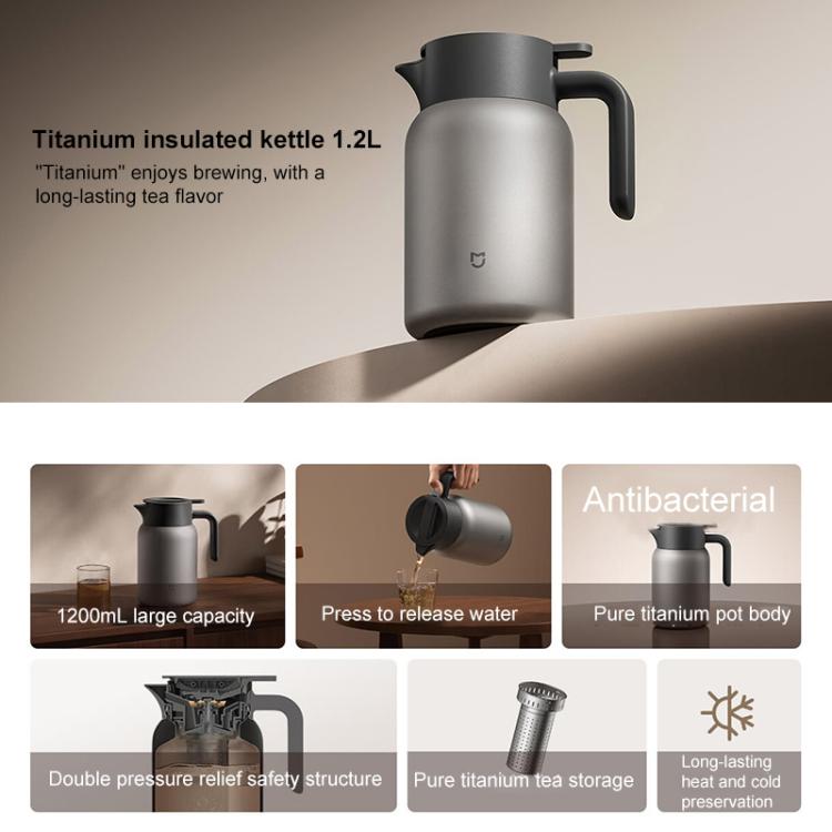 Xiaomi Mijia 1.2L Titanium Thermos Flask - Grey