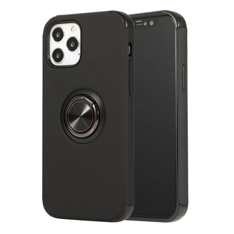 For iPhone 12 / 12 Pro Cool Series Shockproof TPU + PC Protective Case with Invisible Ring Holder