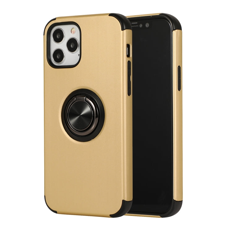 For iPhone 12 Pro Max Cool Series Shockproof TPU + PC Protective Case with Invisible Ring Holder