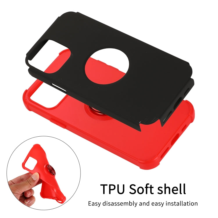 For iPhone 12 Pro Max Cool Series Shockproof TPU + PC Protective Case with Invisible Ring Holder
