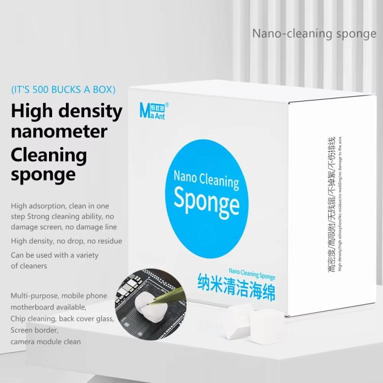 MaAnt MY-065 High Density Nanometer Cleaning Sponges  - 500pcs/Box