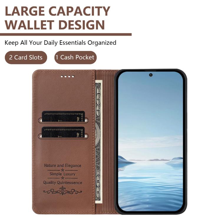 For Tecno Camon 40 Premier Cute Cats Embossed Magnetic RFID Vegan Leather Phone Case