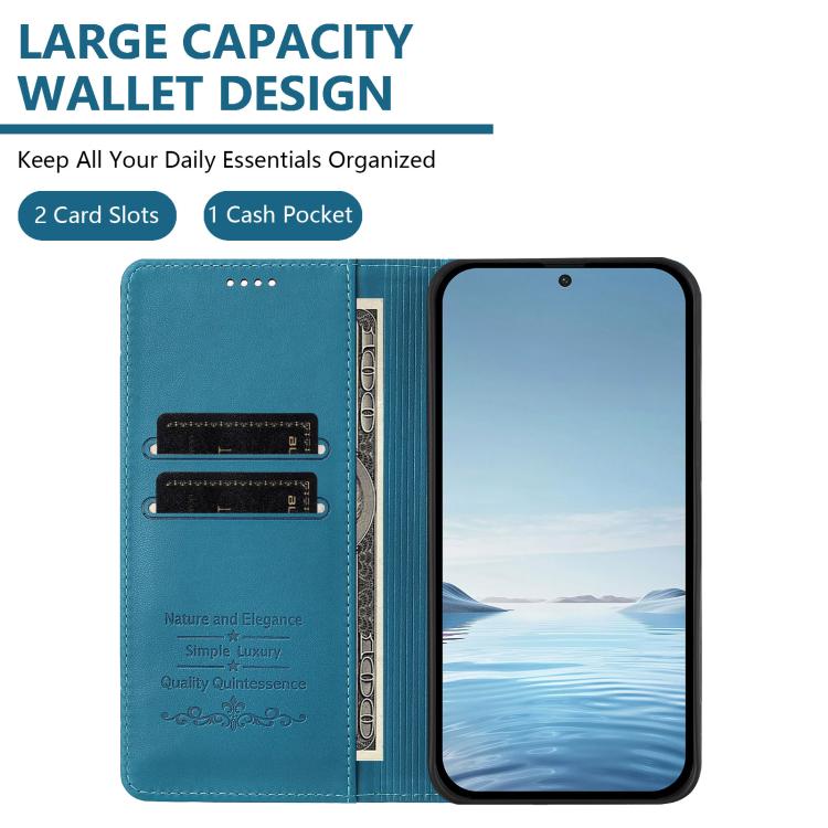 For Tecno Camon 40 4G Cute Cats Embossed Magnetic RFID Vegan Leather Phone Case