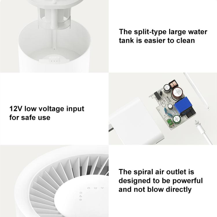 Xiaomi Mijia 4L No-Mist Humidifier 3, Specification:US Plug - White