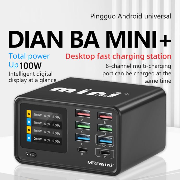 MaAnt Dianba Mini 75W Multi-function 8-Port PD Charger Support PD Fast Charging, Plug:EU Plug