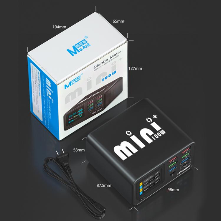MaAnt Dianba Mini 75W Multi-function 8-Port PD Charger Support PD Fast Charging, Plug:EU Plug