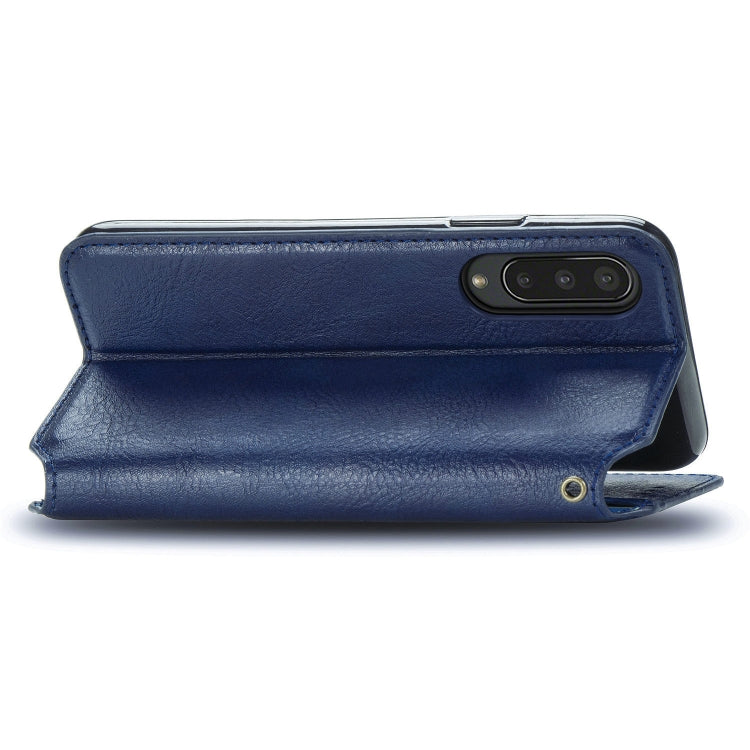 For Sharp Aquos Zero 5G Basic Cubic Grid Pressed Horizontal Flip Magnetic PU Leather Case with Holder & Card Slots & Wallet