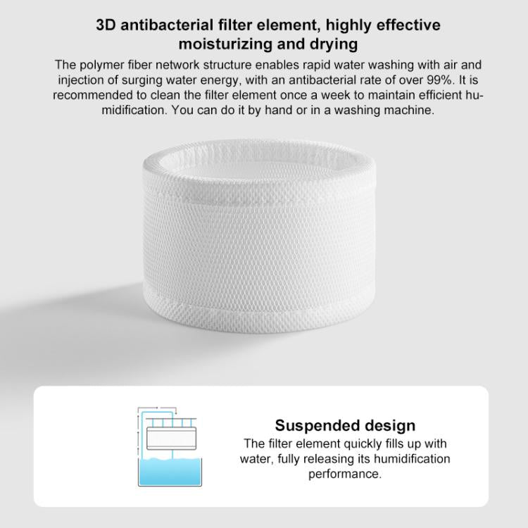 Xiaomi Mijia 6L No-Mist Humidifier 3, Specification:US Plug - White