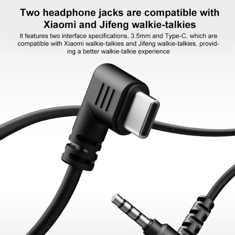 Xiaomi Youpin H2 Walkie Talkie Dedicated Type-C Jack Earpiece - Black