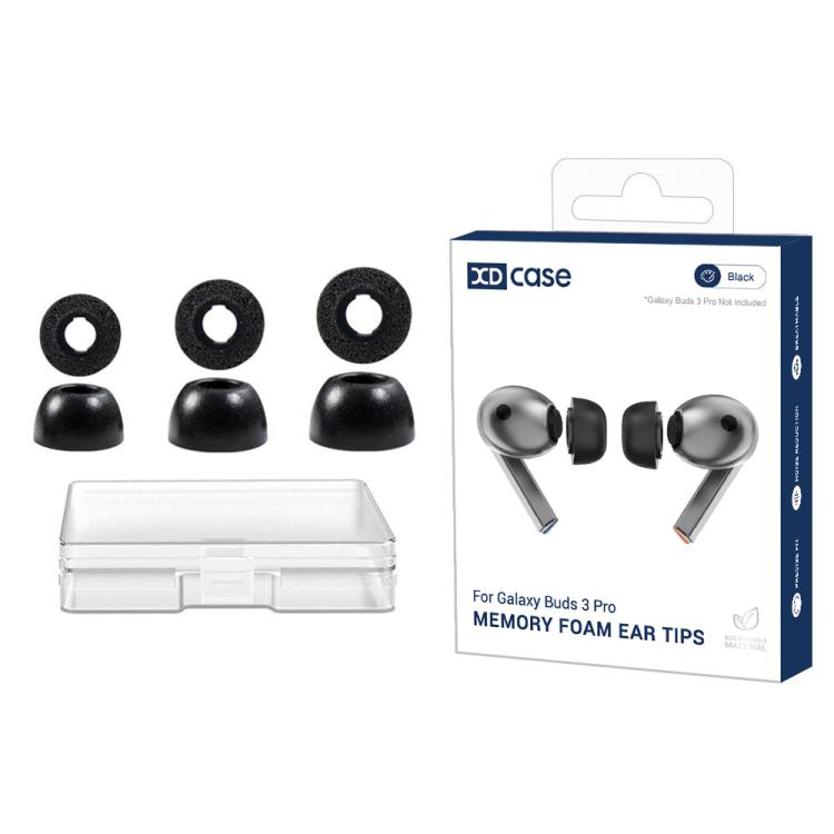 For Samsung  Galaxy Buds3 Pro XDcase 3 Pairs Replacement Memory Foam Ear Tips, S/M/L Size