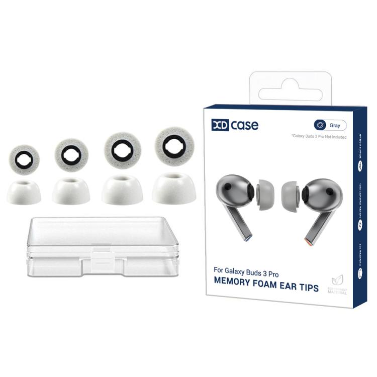 For Samsung  Galaxy Buds3 Pro XDcase 4 Pairs Replacement Memory Foam Ear Tips, XS/S/M/L Size