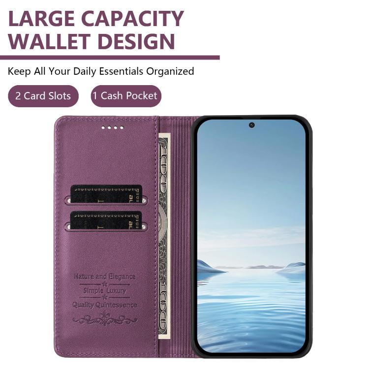 For Realme GT3 Cute Cats Embossed Magnetic RFID Vegan Leather Phone Case