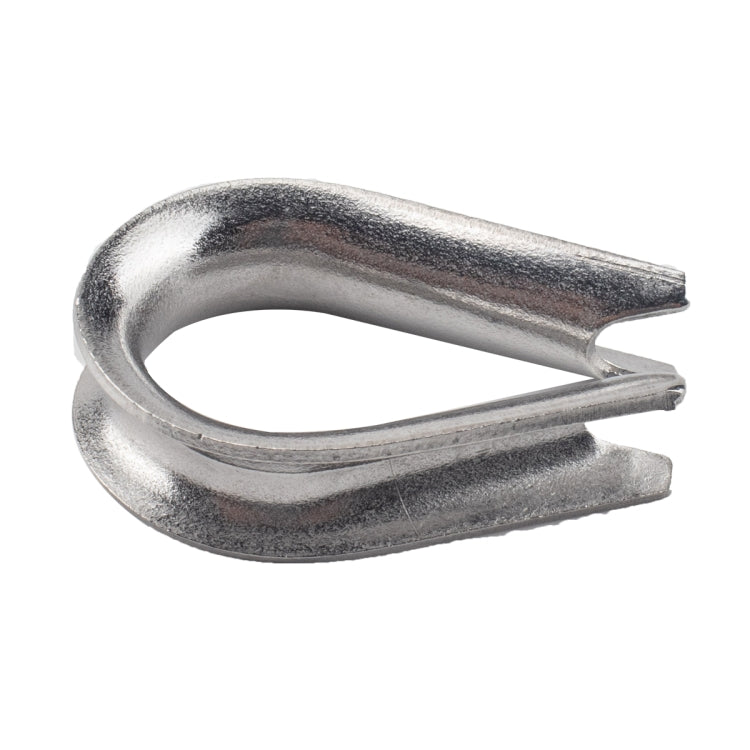 40 PCS M5 304 Stainless Steel Wire Rope Cable Clip Clamp with Thimble Triangle Ring
