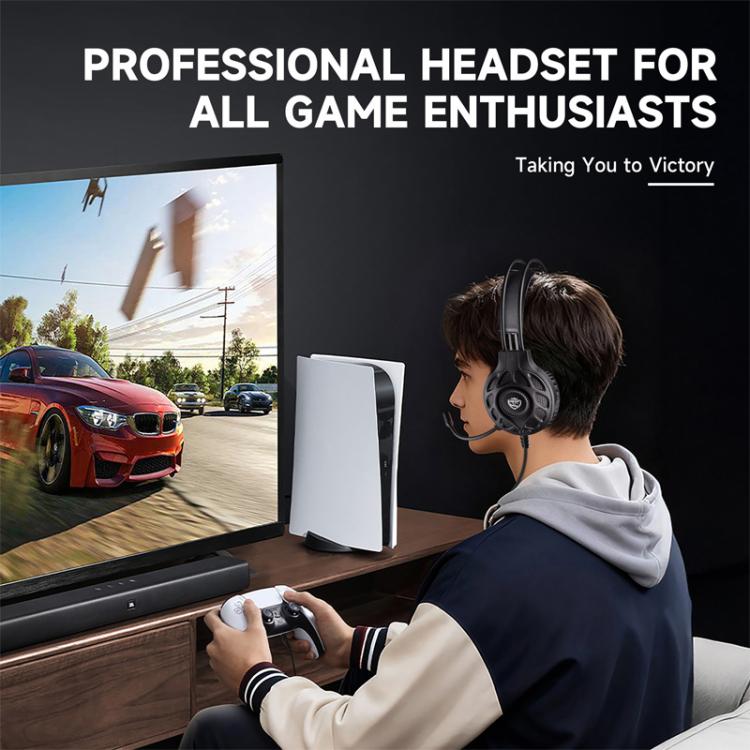 SoulBytes S200 3.5mm USB Wired LED Gaming Headset with Mic