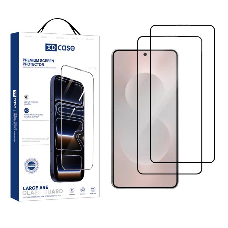 For Samsung Galaxy S26 Ultra 5G XDcase 2pcs / Pack Silk Screen Printed HD Tempered Glass Film, Support Fingerprint Unlock