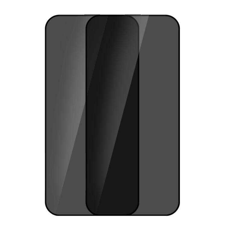 For iPhone 16 Plus XDcase 2pcs / Pack Silk Screen Printed Anti-Peep Tempered Glass Screen Protector