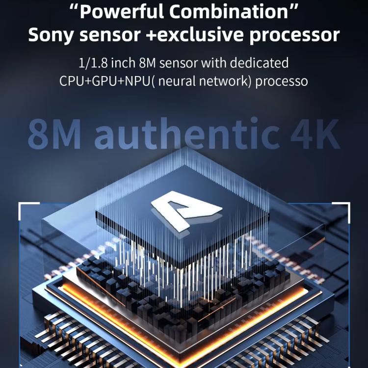 QianLi 6.5X-58X Gorilla 4K Industrial Camera, Plug:US Plug