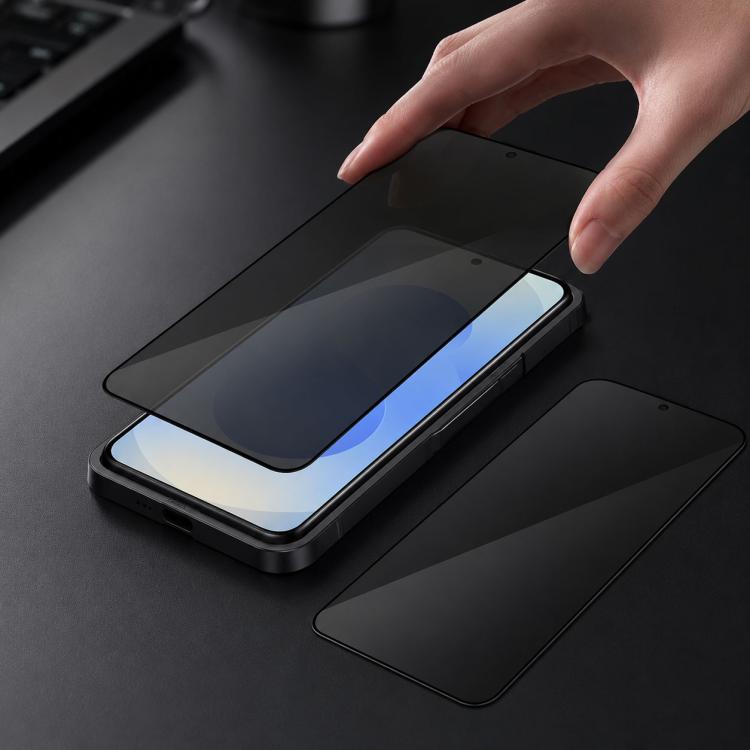 For Samsung Galaxy S26+ 5G XDcase 2pcs / Pack Silk Screen Printed Anti-Peep Tempered Glass Screen Protector, Support Fingerprint Unlock
