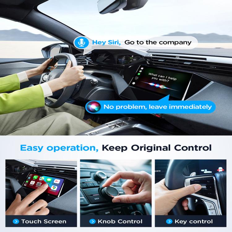 For iOS IKOS A1 Wireless CarPlay Bluetooth Adapter