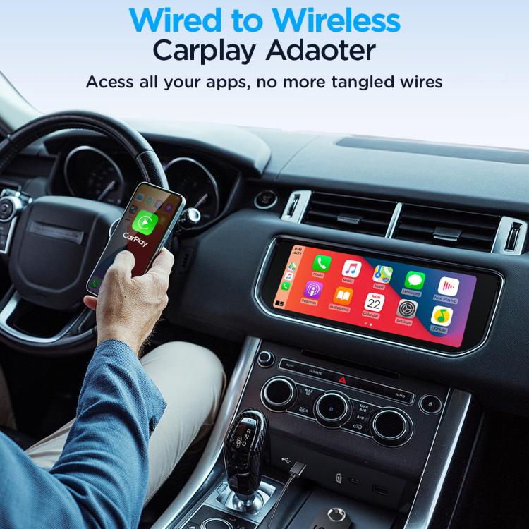 For iOS IKOS A1 Wireless CarPlay Bluetooth Adapter