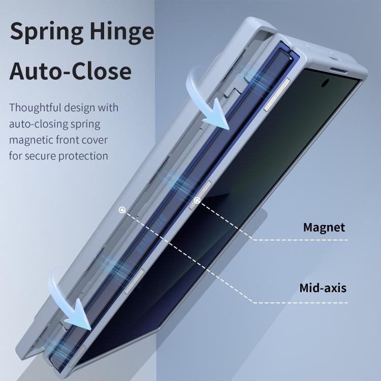 For Samsung Galaxy Z Fold7 5G VIETAO Cool Pro Series Privacy Tempered Glass Full-Cover Guard Phone Case