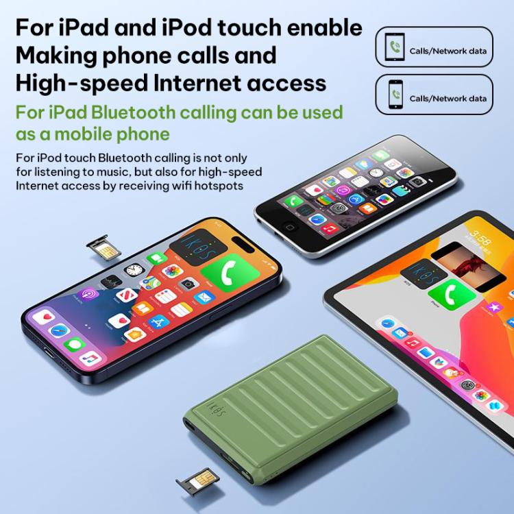 For iOS Phones IKOS K7S Multi-SIM Smartphone Secondary SIM Card Adapter - Black