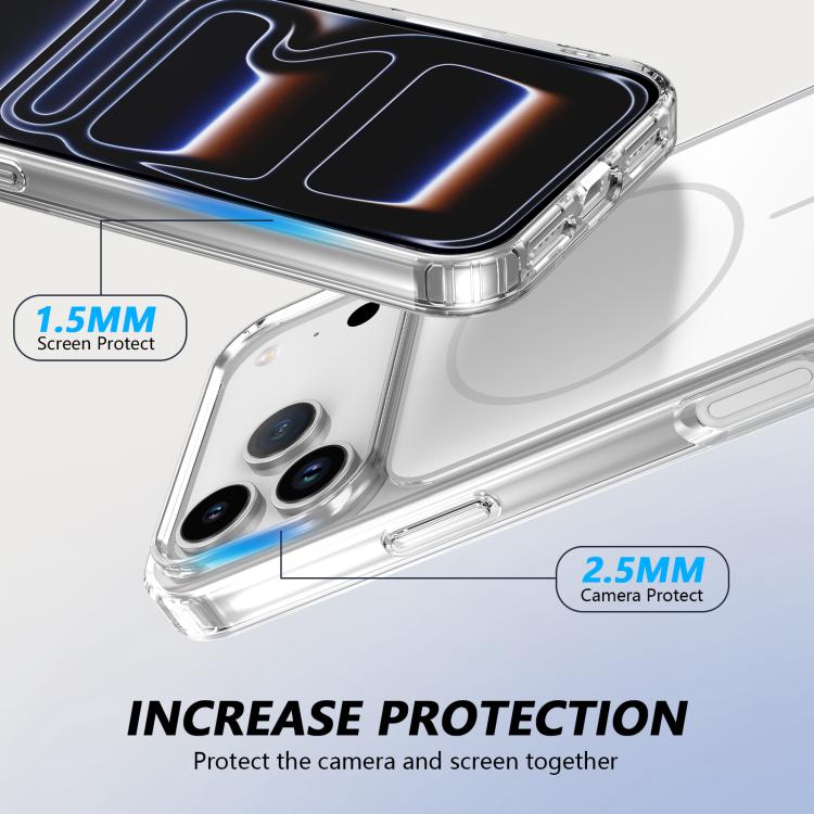 For iPhone 17 Pro Max Color Shield PC Hybrid TPU Magnetic Phone Case
