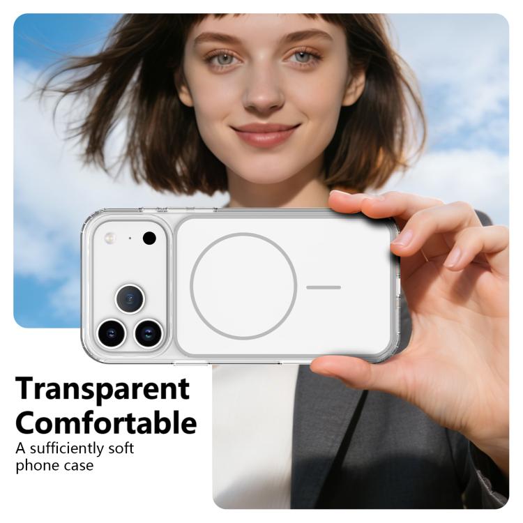 For iPhone 17 Pro Max Color Shield PC Hybrid TPU Magnetic Phone Case