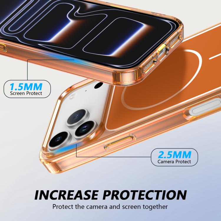 For iPhone 17 Pro Color Shield PC Hybrid TPU Magnetic Phone Case