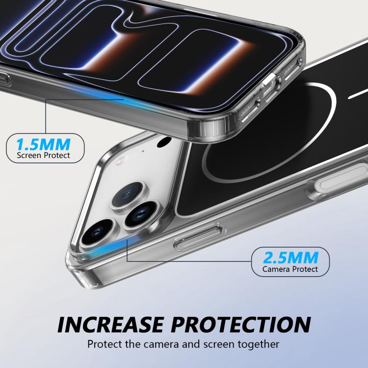 For iPhone 17 Pro Color Shield PC Hybrid TPU Magnetic Phone Case