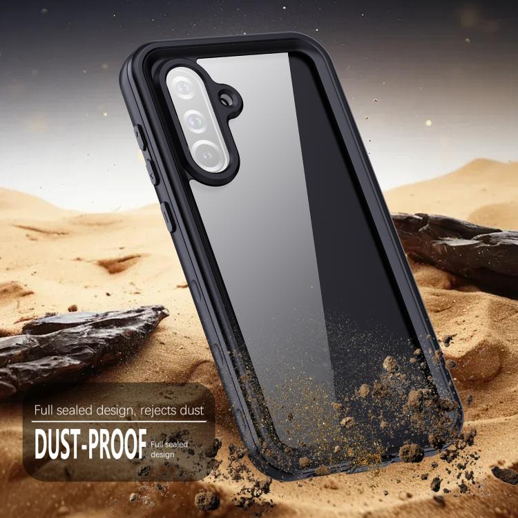 For Samsung Galaxy A36 / A37 RedPepper Transparent Dot Shockproof Waterproof PC + TPU Phone Case - Black