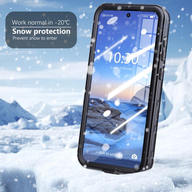 For Samsung Galaxy A36 / A37 RedPepper Transparent Dot Shockproof Waterproof PC + TPU Phone Case - Black