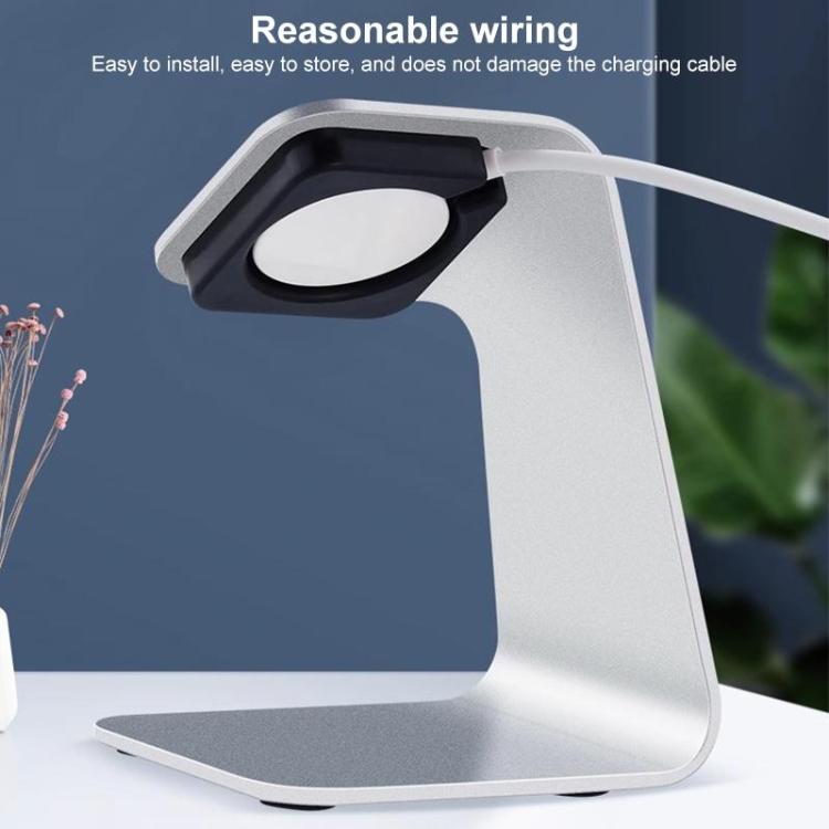 xDfind For Apple Watch Smart Watch Aluminum Alloy Charging Holder and USB Charger Set - White