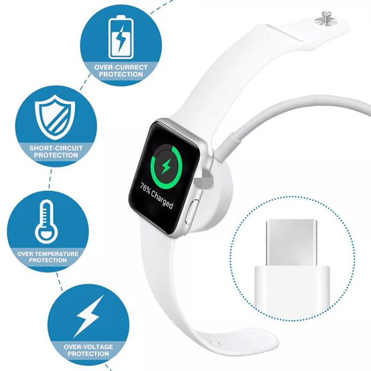 xDfind For Apple Watch Smart Watch Silicone Charging Holder and Type-C Charger Set
