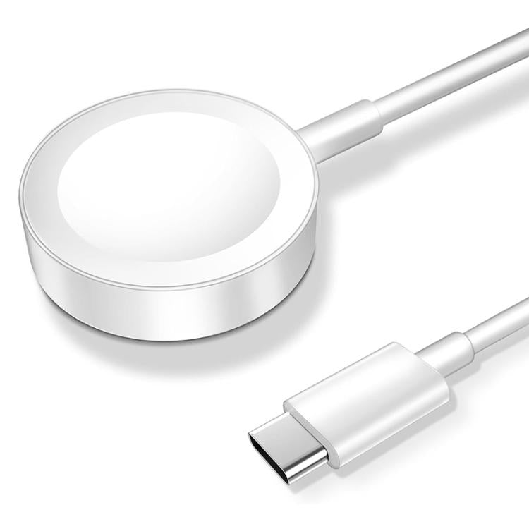 xDfind For Apple Watch Smart Watch Aluminum Alloy Charging Holder and Type-C Charger Set - White