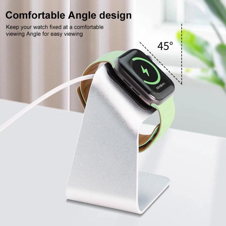 xDfind For Apple Watch Smart Watch Aluminum Alloy Charging Holder and Type-C Charger Set - White