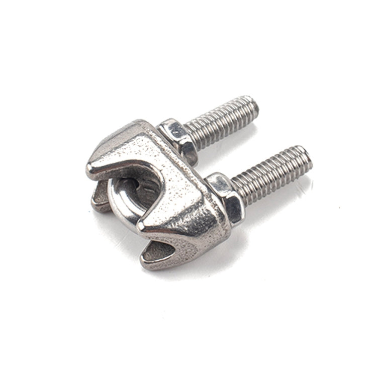 45 PCS M2 / M3 / M4 304 Stainless Steel Wire Rope Cable Clip Clamp