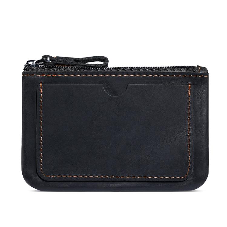 Retro Crazy Horse Genuine Leather Unisex Wallet Small Coin Purse