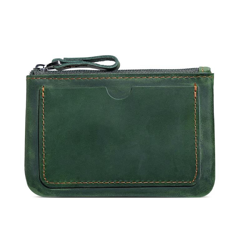 Retro Crazy Horse Genuine Leather Unisex Wallet Small Coin Purse
