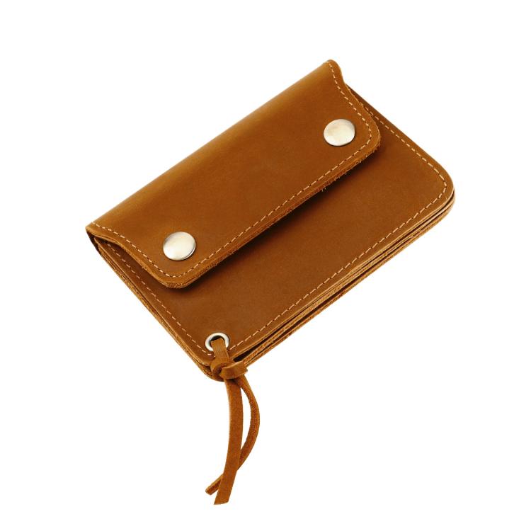 Vintage Crazy Horse Genuine Leather Small Wallet Zipper Coin Purse