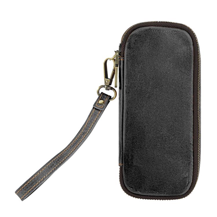 Vintage Genuine Leather Pipe and Smoking Accessories Portable Storage Bag
