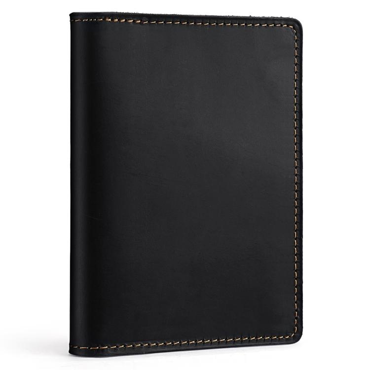 Vintage Genuine Leather Passport Holder Simple Card Bag Wallet
