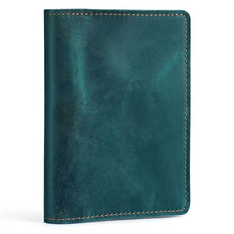 Vintage Genuine Leather Passport Holder Simple Card Bag Wallet
