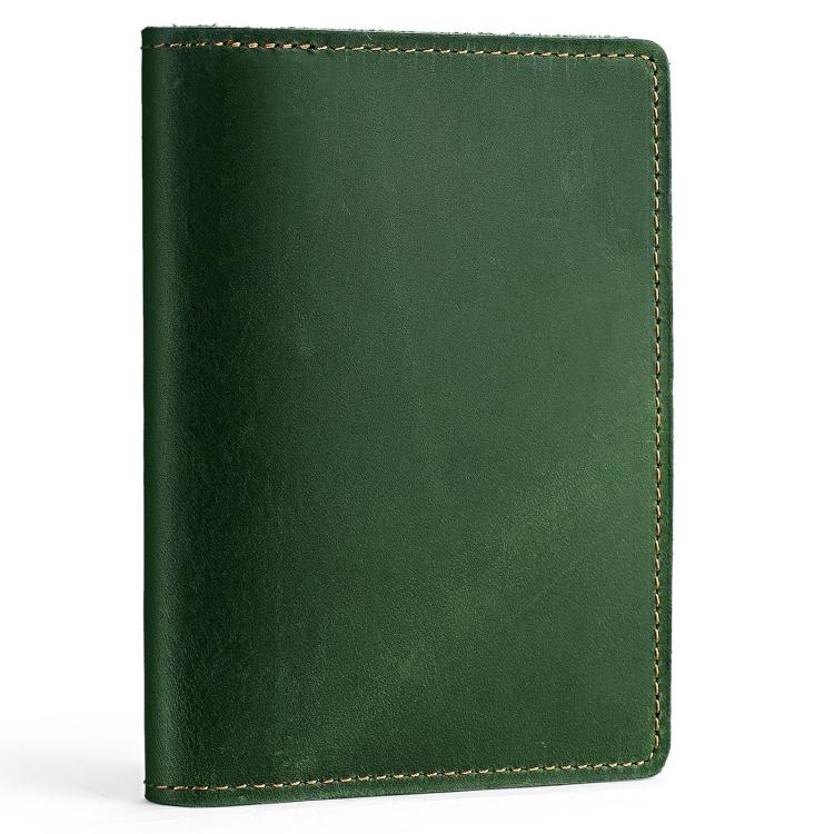 Vintage Genuine Leather Passport Holder Simple Card Bag Wallet