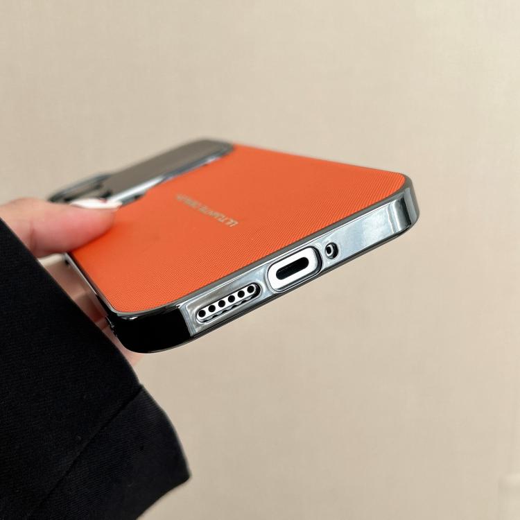 For Xiaomi 17 Pro Max Dual-axis Woven Vegan Leather Texture Electroplated Case