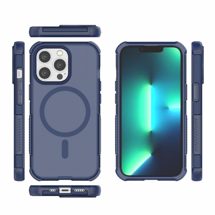For iPhone 13 Pro Skin-friendly Magnetic PC + TPU Hybrid Shockproof Phone Case